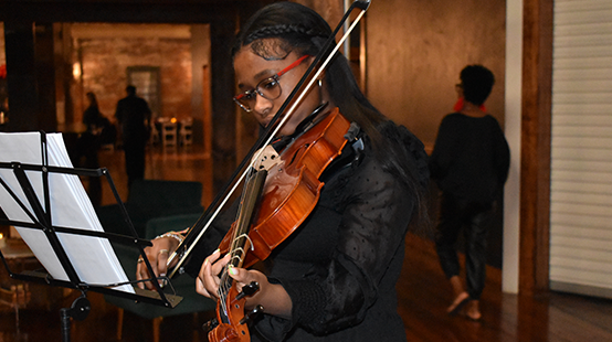 Foundation members gathering at event