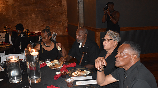 Community members at foundation gathering