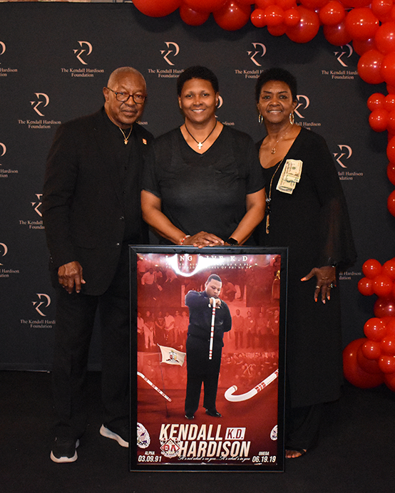 Kendall Hardison Foundation family members at memorial event